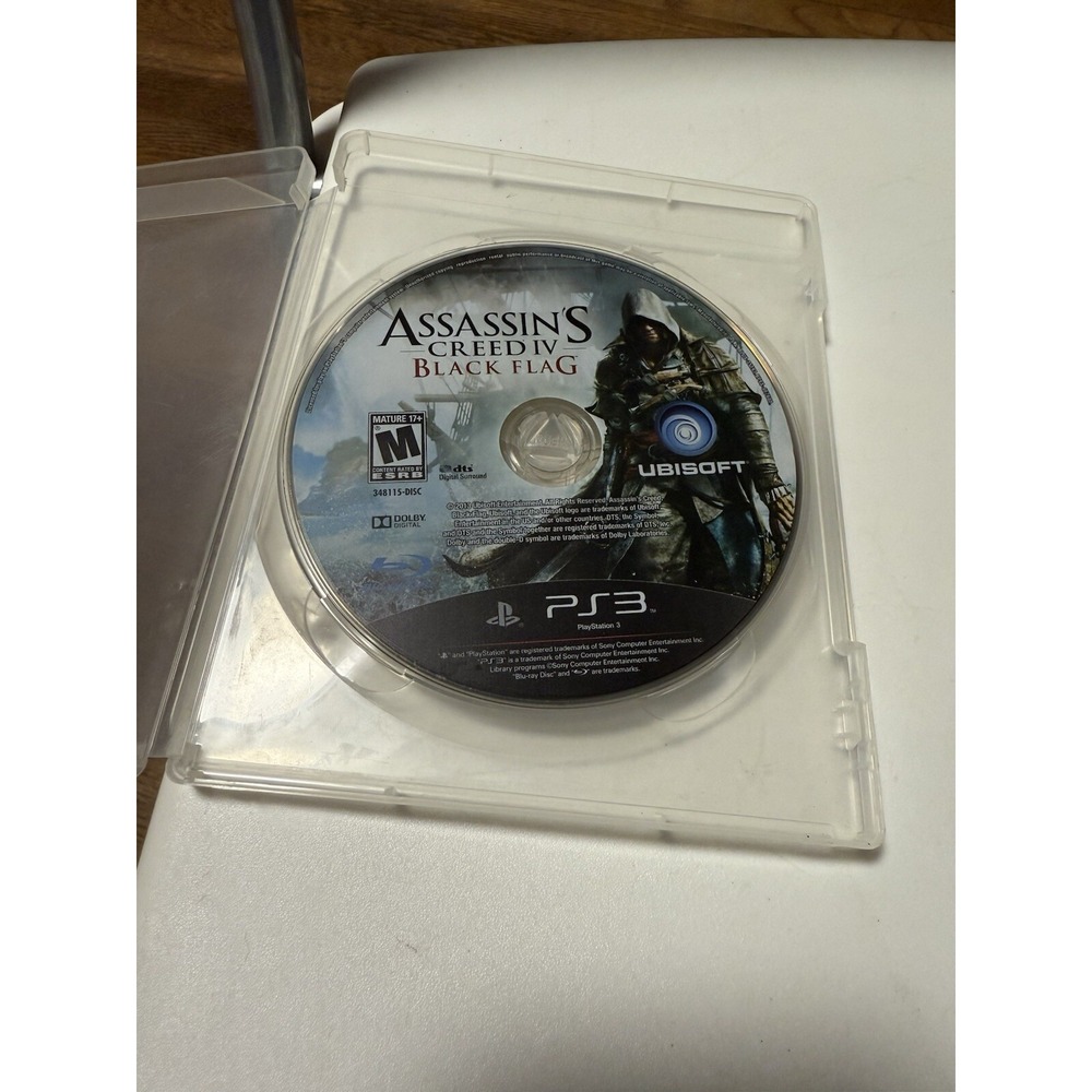 PS3 Game Assassin's Creed IV Black Flag PlayStation 3 -No Instruction Book‎